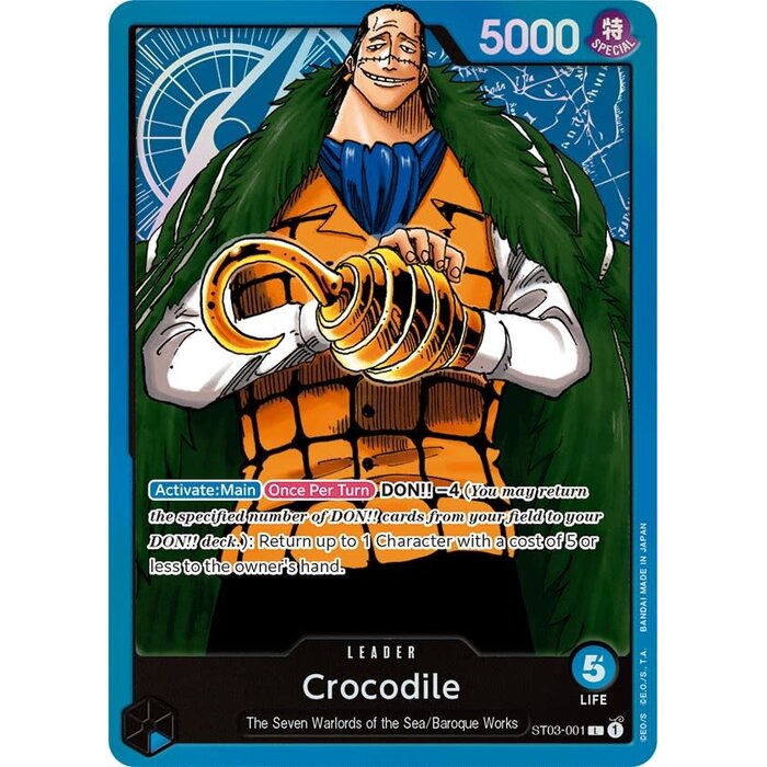 Bandai Crocodile (ST03-001) Near Mint Foil