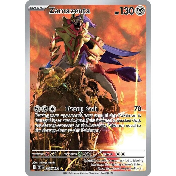 Pokemon Zamazenta (201) Lightly Played Holofoil