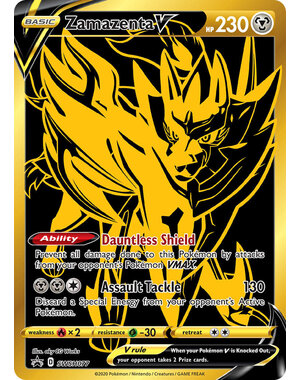 Pokemon Zamazenta V (SWSH077) Lightly Played Holofoil