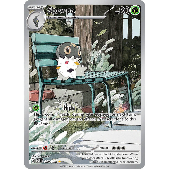Pokemon Spewpa (089) Lightly Played Holofoil