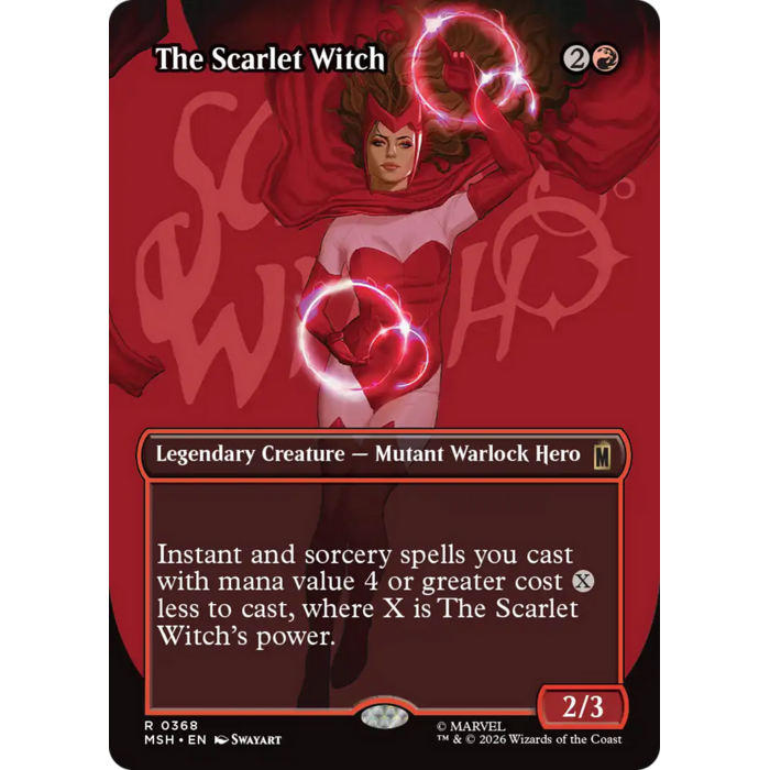Magic: The Gathering The Scarlet Witch (Borderless) (368) Lightly Played Foil