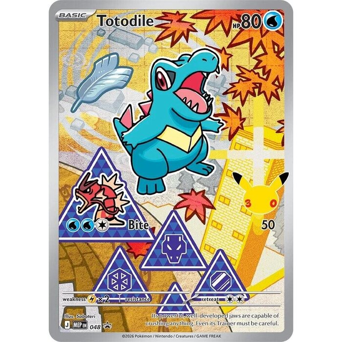 Pokemon Totodile (048) Lightly Played Holofoil