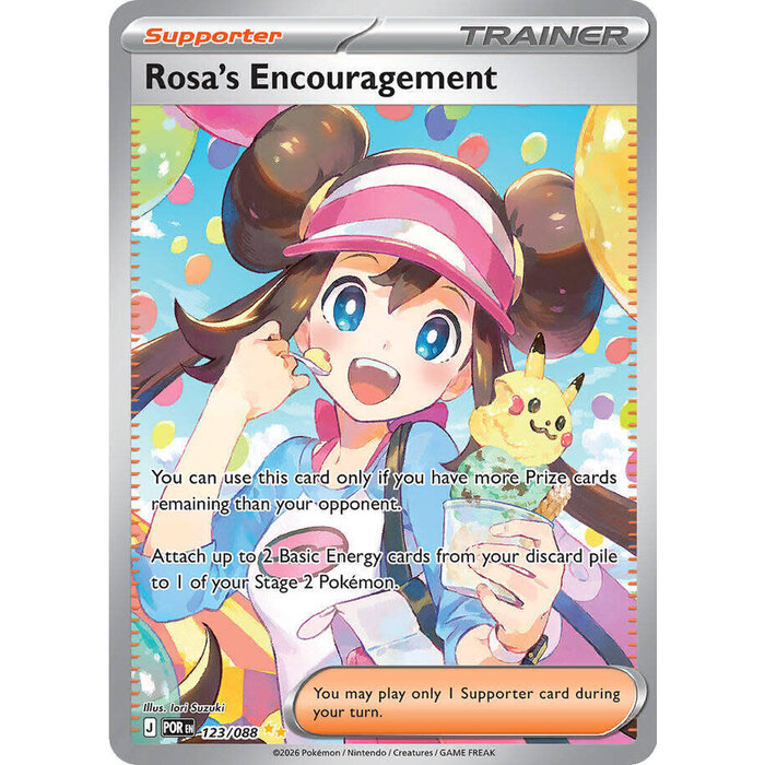 Pokemon Rosa's Encouragement (123) Near Mint Holofoil