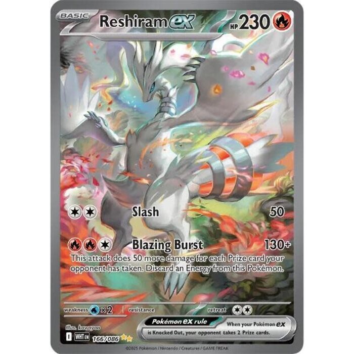 Pokemon Reshiram ex (166) Near Mint Holofoil