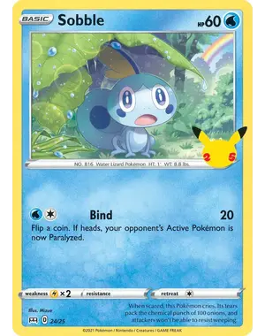 Pokemon Sobble (024) Lightly Played Holofoil