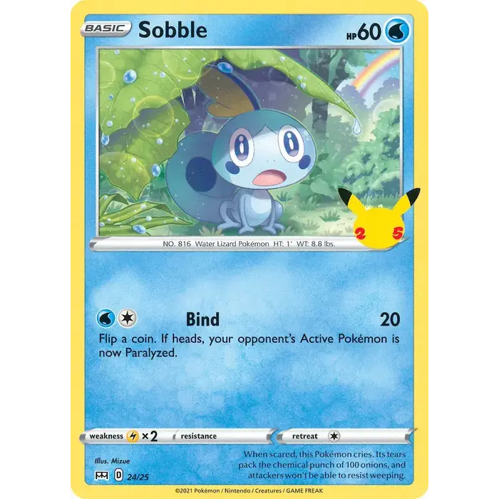 Pokemon Sobble (024) Lightly Played Holofoil