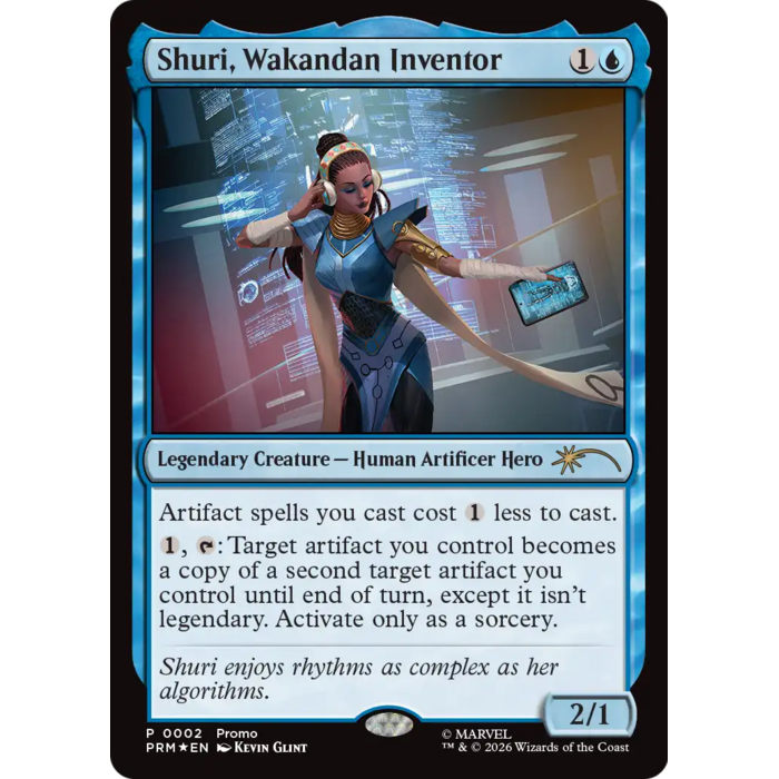 Magic: The Gathering Shuri, Wakandan Inventor (002) Near Mint Foil
