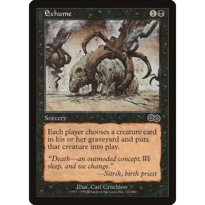 Magic: The Gathering Exhume (134) Lightly Played