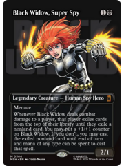 Magic: The Gathering Black Widow, Super Spy (Borderless) (364) Lightly Played