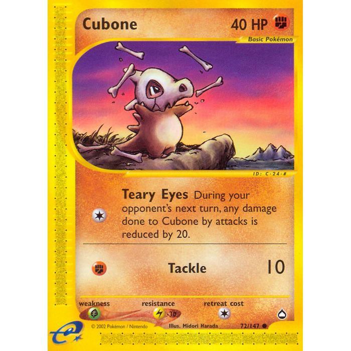 Pokemon Cubone (072) Lightly Played
