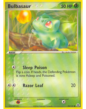 Pokemon Bulbasaur (054) Near Mint