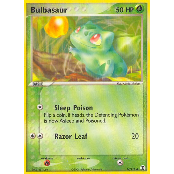 Pokemon Bulbasaur (054) Near Mint