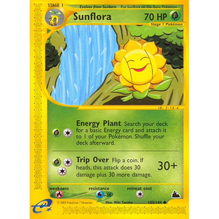 Pokemon Sunflora (105) Lightly Played