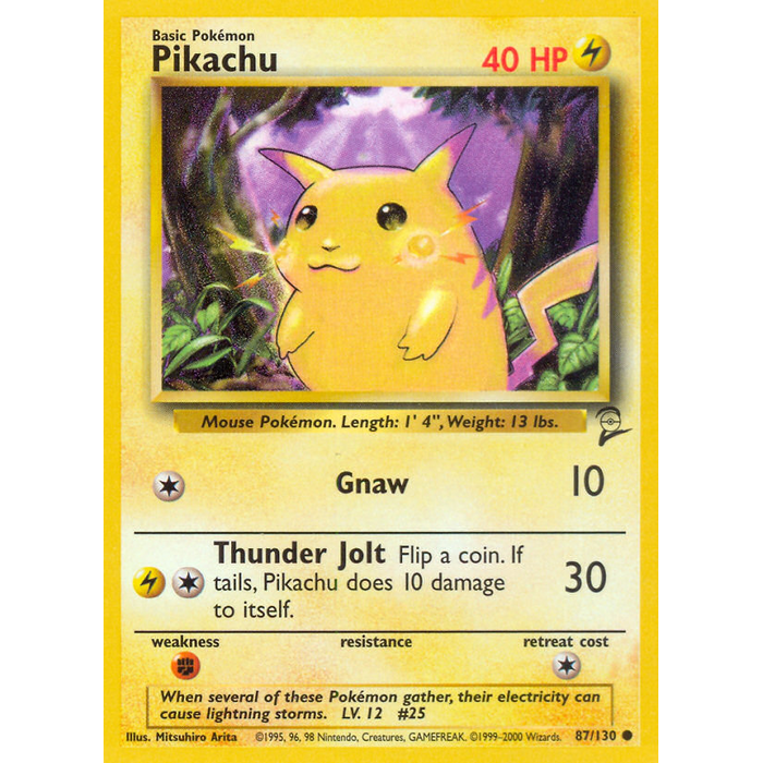 Pokemon Pikachu (087) Lightly Played