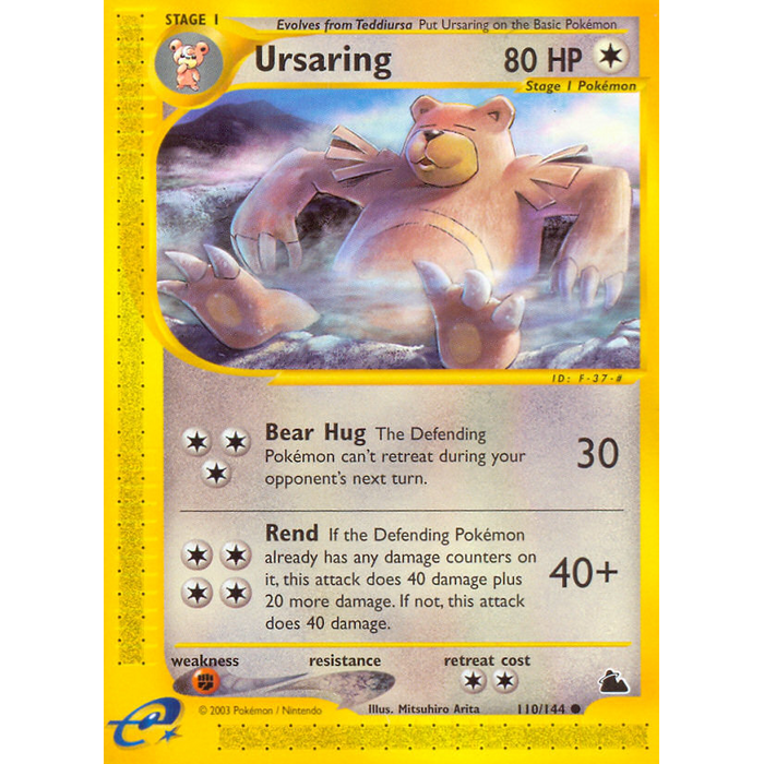 Pokemon Ursaring (110) Lightly Played