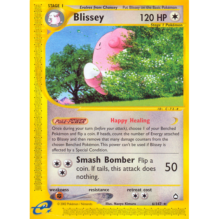 Pokemon Blissey (006) Moderately Played