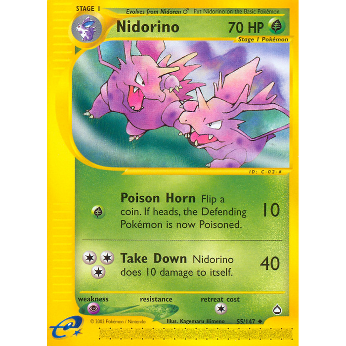 Pokemon Nidorino (055) Lightly Played