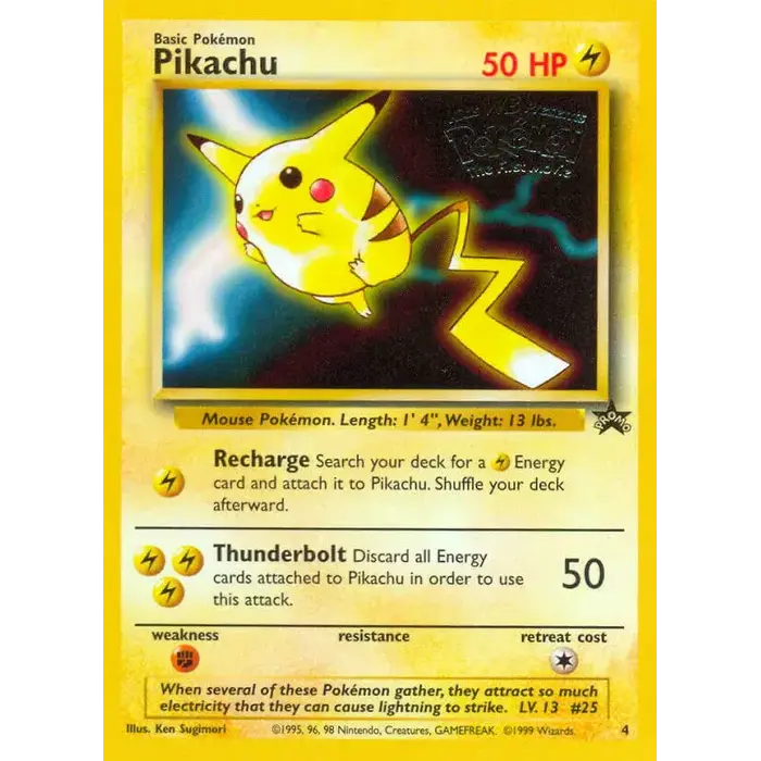 Pokemon Pikachu (Movie Promo) (004) Lightly Played