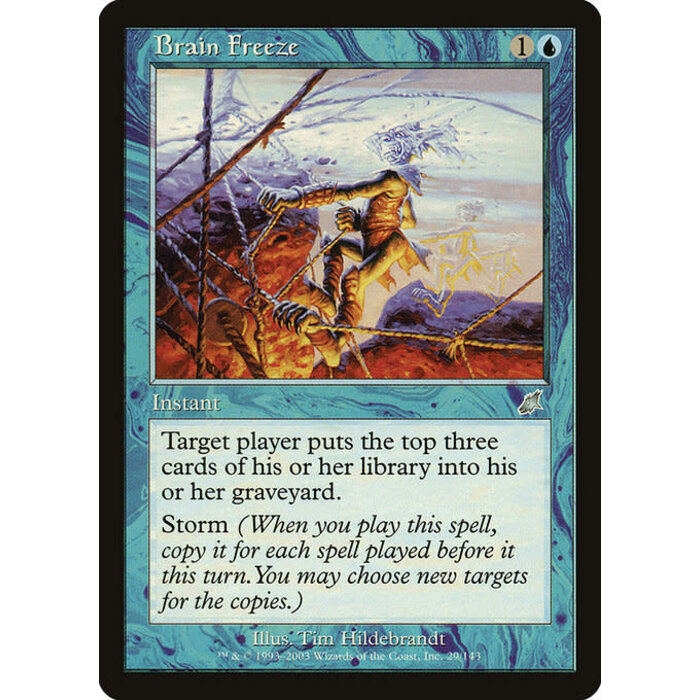 Magic: The Gathering Brain Freeze (029) Moderately Played