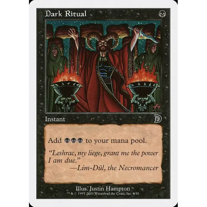 Magic: The Gathering Dark Ritual (004) Moderately Played