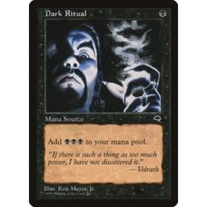 Magic: The Gathering Dark Ritual (Tempest) Damaged