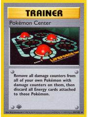 Pokemon Pokemon Center (Shadowless) (085) 1st Lightly Played