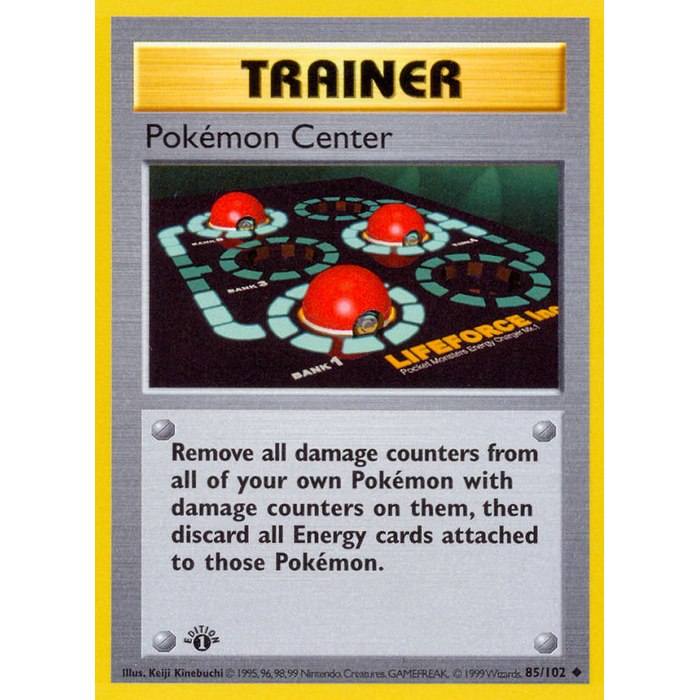 Pokemon Pokemon Center (Shadowless) (085) 1st Lightly Played