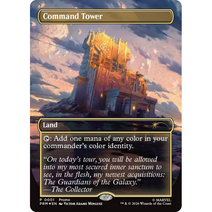 Magic: The Gathering Command Tower (001) Lightly Played Foil