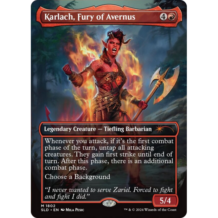 Magic: The Gathering Karlach, Fury of Avernus (1802) Near Mint
