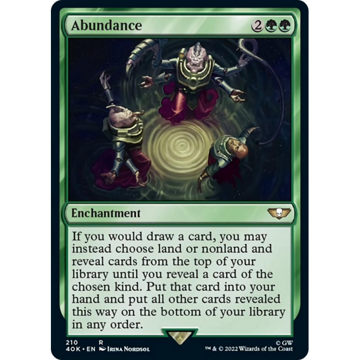 Magic: The Gathering Abundance (Surge Foil) (210) Lightly Played