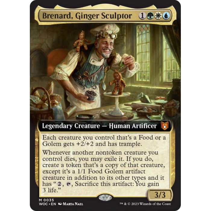 Magic: The Gathering Brenard, Ginger Sculptor (Extended Art) (035) Near Mint Foil