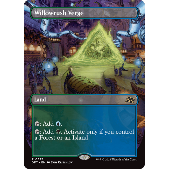 Magic: The Gathering Willowrush Verge (Borderless) (375) Lightly Played