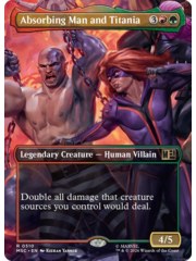 Magic: The Gathering Absorbing Man and Titania (Borderless) (510) Lightly Played