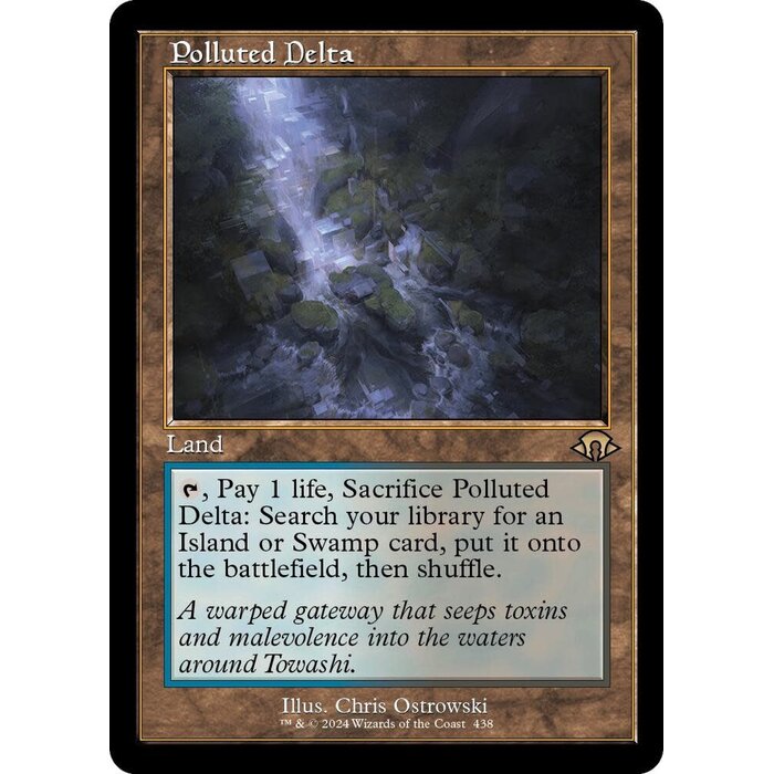 Magic: The Gathering Polluted Delta (Retro Frame) (438) Lightly Played