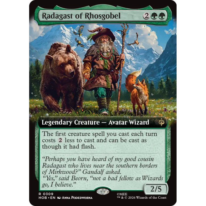Magic: The Gathering Radagast of Rhosgobel (Extended Art) (309) Lightly Played