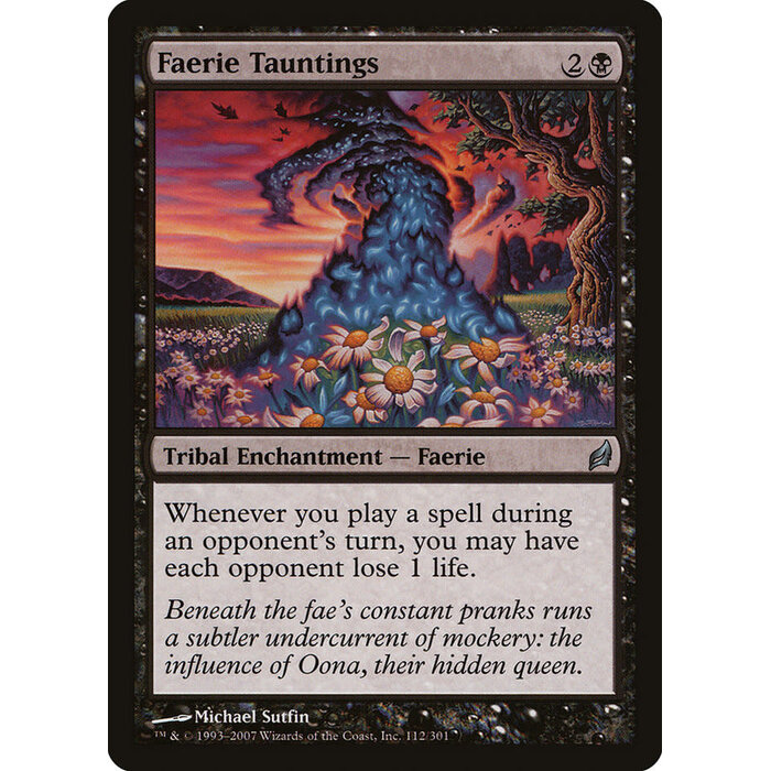 Magic: The Gathering Faerie Tauntings (112) Lightly Played