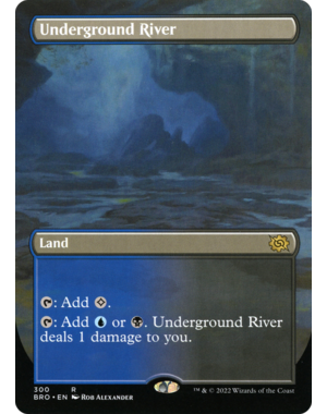 Magic: The Gathering Underground River (Borderless) (300) Lightly Played