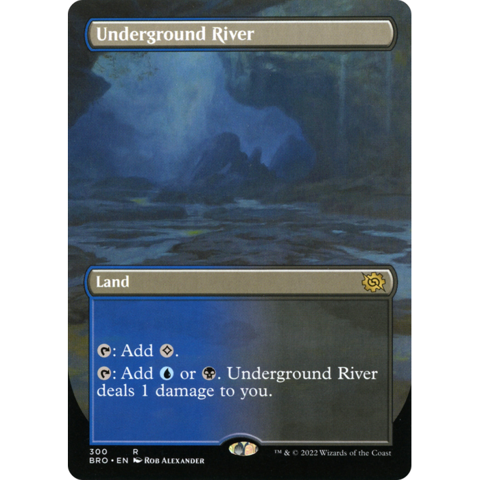 Magic: The Gathering Underground River (Borderless) (300) Lightly Played