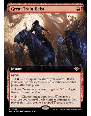 Magic: The Gathering Great Train Heist (Extended Art) (331) Lightly Played Foil