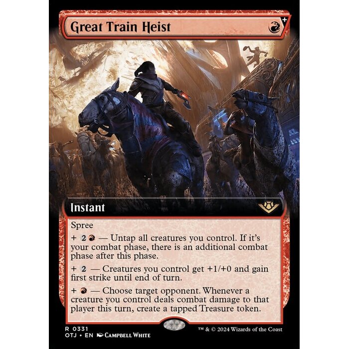 Magic: The Gathering Great Train Heist (Extended Art) (331) Lightly Played Foil