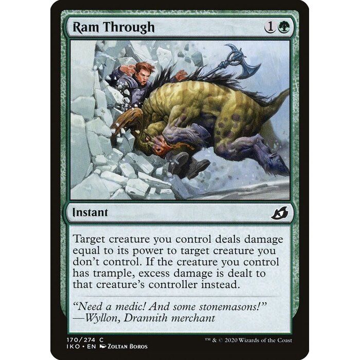 Magic: The Gathering Ram Through (170) Lightly Played Foil
