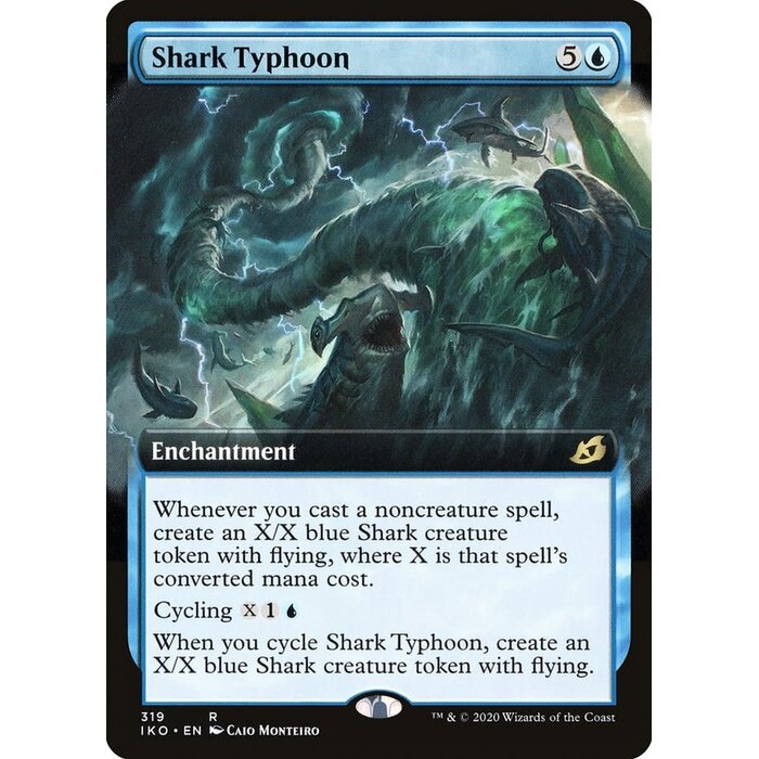 Magic: The Gathering Shark Typhoon (Extended Art) (319) Lightly Played Foil