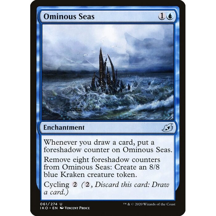 Magic: The Gathering Ominous Seas (061) Lightly Played Foil
