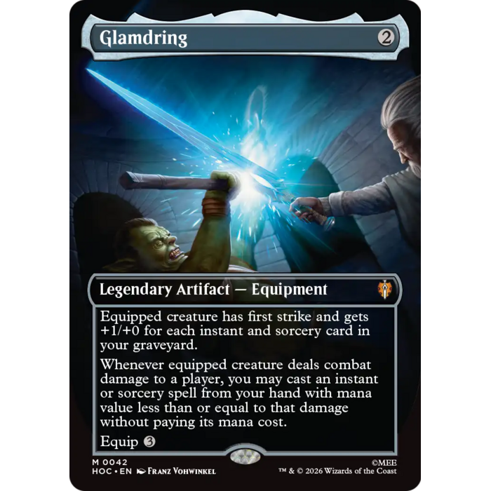 Magic: The Gathering Glamdring (Borderless) (042) Near Mint