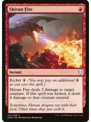 Magic: The Gathering Shivan Fire (142) Near Mint