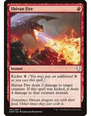 Magic: The Gathering Shivan Fire (142) Near Mint