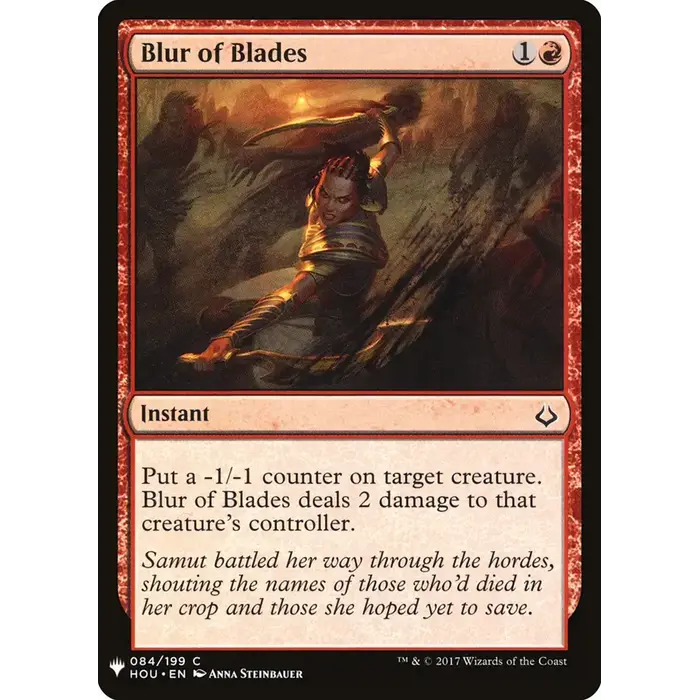 Magic: The Gathering Blur of Blades (HOU-84) Near Mint