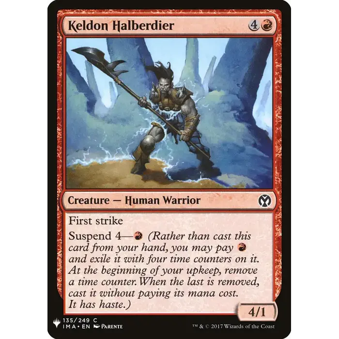 Magic: The Gathering Keldon Halberdier (IMA-135) Near Mint