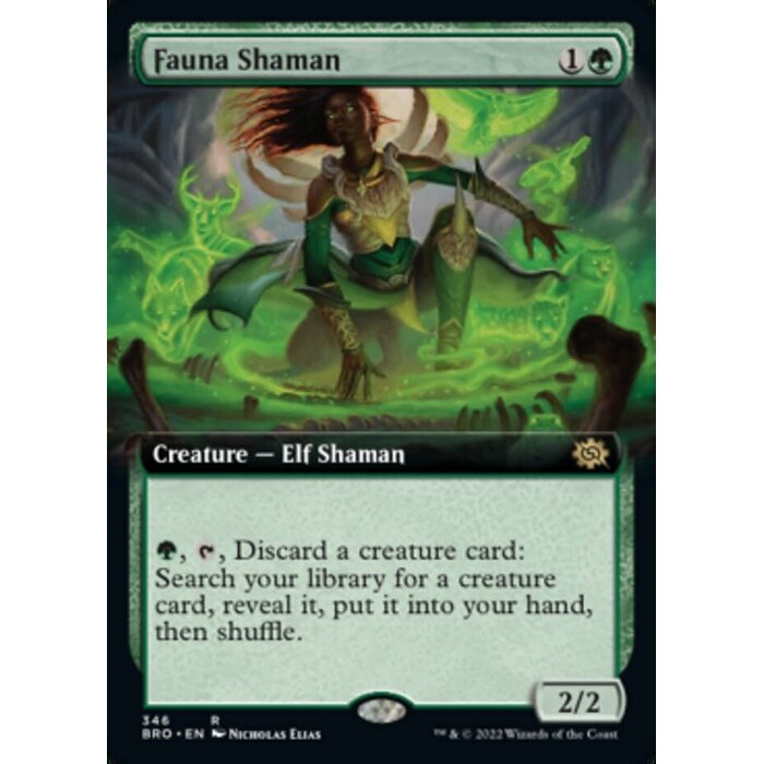 Magic: The Gathering Fauna Shaman (Extended Art) (346) Lightly Played