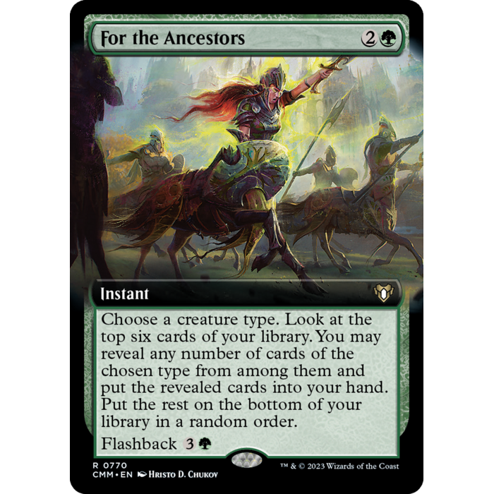 Magic: The Gathering For the Ancestors (Extended Art) (770) Lightly Played